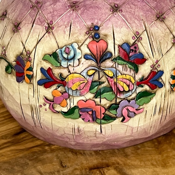 Jim Shore 2003 Winter's Warmth Pink Snowman with Broom Heartwood Creek 112249 - Picture 2 of 12